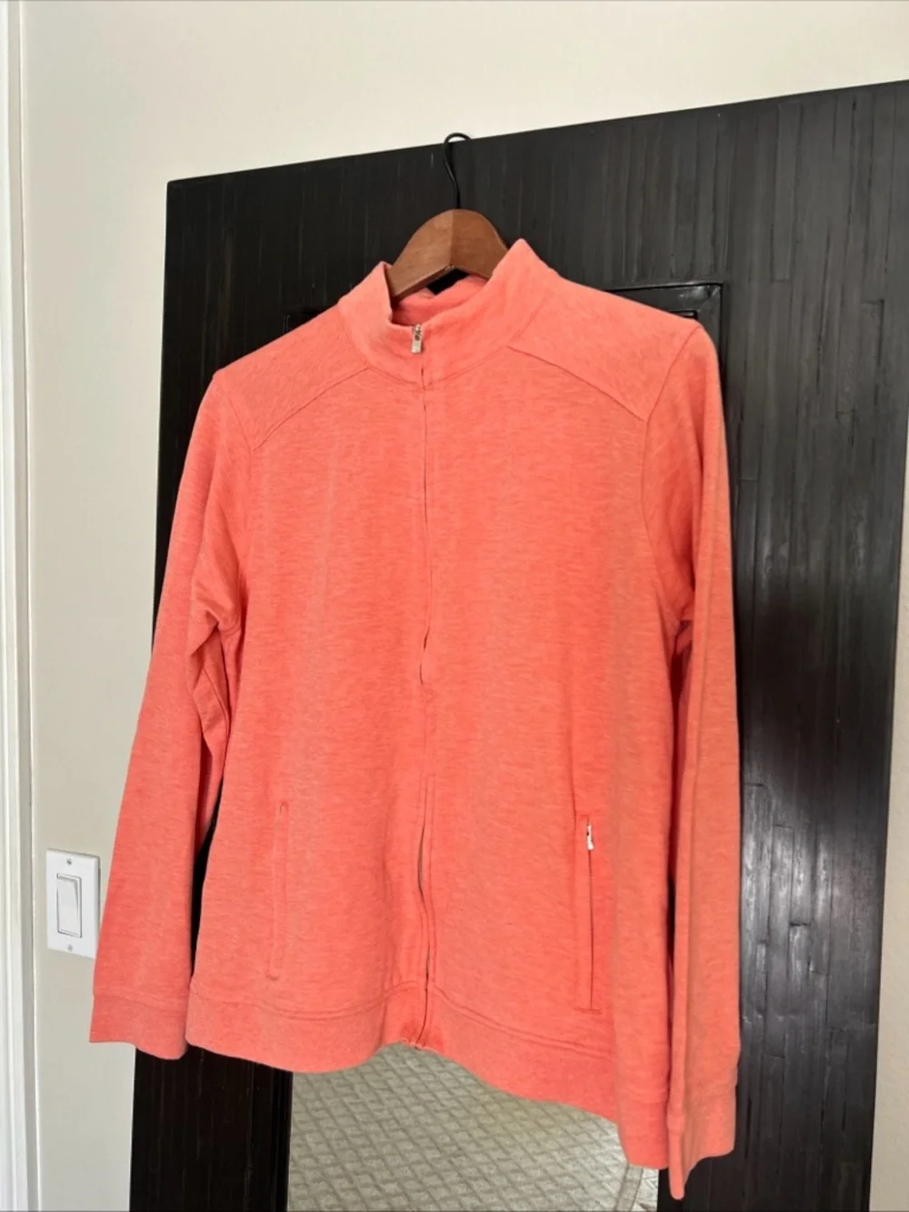 Peter Millar Coral Orange Women’s XL Full Zip Jacket Casual Golf Beach